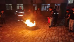 Besni Belediyesince Öğrenci Yurdunda Yangın Tatbikatı