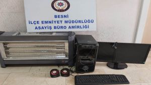 Besni'de hırsızlık şüphelisi tutuklandı