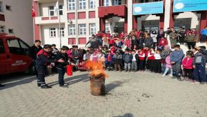Besni İtfaiyesinden Öğrencilere Yangın Tatbikatı