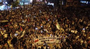 Binlerce Adıyamanlı Filistin'in için yürüdü