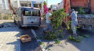 Bodrum Belediye ekiplerinden bayram temizliği