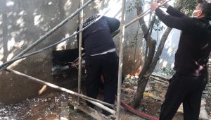 Bodrum katta çıkan yangında 2 kişi dumandan etkilendi - Videolu Haber