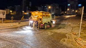 Buzlanmaya karşı gece mesaisi