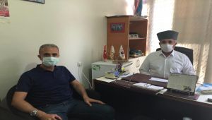 Çelik'ten,Türkiye Muharip Gaziler Derneği Şube Başkanı Okutan'a ziyaret