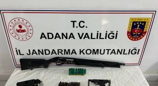 Çiftlik evine operasyonda ruhsatsız silaha 4 gözaltı