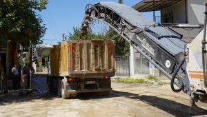 Cumhuriyet Mahallesi'nde freze çalışması