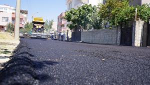 Cumhuriyet Mahallesinde Asfalt Çalışması