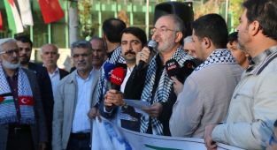 Demokrasi Parkı’nda 'Bi’r Ruh, Bi’d Dem, Nefdike Ya Aksa' sloganları atıldı