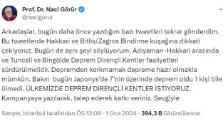 Deprem uzmanı Naci Görür 2024'ün ilk uyarısını yaptı: 5 ile işaret etti