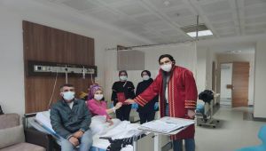 Doğum öncesi hastane odasında çiftin nikahı kıyıldı