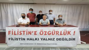 Eğitim-Sen Adıyaman Şubesi'nden İsrail saldırılarına tepki
