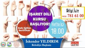 Engelleri Kaldırmak İçin İşaret Dili Kursu Açıyor
