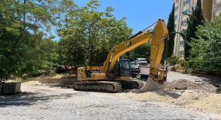 Esentepe Toki içme suyu hattı yenileniyor