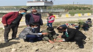 Fidanlar, Kahta Göçeri Ortaokulu bahçesindeki toprakla buluştu