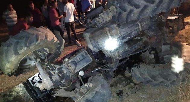 Gerger’de Traktör Devrildi:1 Yaralı