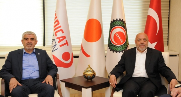 Göksu'dan, HAK-İŞ Genel Başkanı Arslan'a Ziyaret