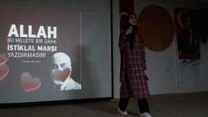 Gölbaşı'nda İstiklal Marşı'nın Kabulünün 99'uncu Yıl Dönümü Kutlandı