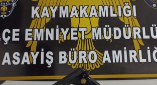 Gölbaşı’nda ruhsatsız tabancaya 1 gözaltı