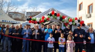 Gölbaşı'nda yoğun katılımla Filistin'e destek kermesi düzenlendi