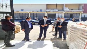 Gölbaşı Sanayi Sitesinde koronavirüs denetimi
