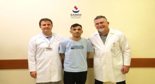 Güney Kore’den şifa için Sanko Üniversitesi Hastanesi’ne geldi