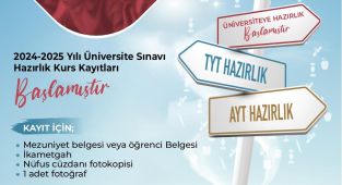 Haliliye’de üniversiteye hazırlık yaz kursu kayıtları başladı