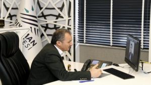 İçme Suyu Hattı Yenileme Projesi Toplantısı Telekonferans Yoluyla Yapıldı