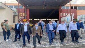 İl protokolünden Kahta OSB'ye ziyaret