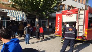 İş yerinde çıkan yangın korkuttu