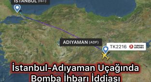 İstanbul-Adıyaman seferinde bomba ihbarı