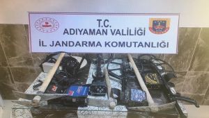 İzinsiz kazı yapan 4 şüpheli yakalandı