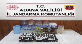 Jandarma ekiplerinden sahte alkol operasyonu