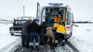 Jandarma ve 112 ekipleri gazi ailesinin imdadına yetişti