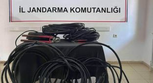 Kablo hırsızlığına 2 gözaltı