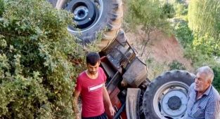 Kahramanmaraş’ta traktör uçuruma yuvarlandı: 1 ölü 2 yaralı