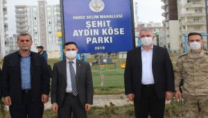 Kahta Belediyesi Gara şehidinin ismini parkta yaşatacak