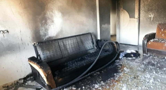 Kahta’da Ev Yangını Kokuttu