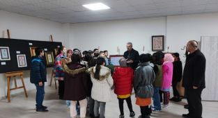 Kahta’da Gazze yararına sanat sergisi açıldı