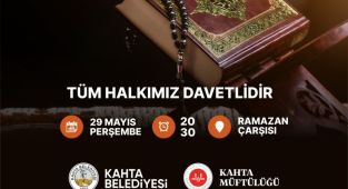 Kahta’da Kur’an-ı Kerim ziyafeti programına davet