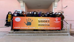 Kahta’da şiddet ve kadının güçlenmesi konulu eğitim verildi