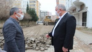 Kahta’da yol iyileştirme çalışmalarına devam ediliyor
