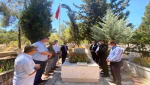 Kahta ilçe protokolünden şehitlik ve şehit ailelerine bayram ziyareti
