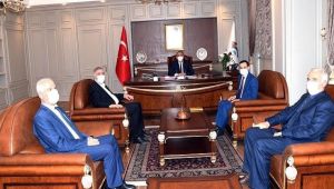 Kahta OSB yönetim kurulu heyeti Vali Çuhadar'ı ziyaret etti