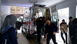 Karda Mahsur Kalan Hasta Bebek Hastaneye Yetiştirildi