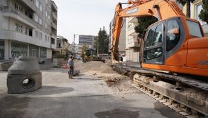 Kavi Caddesi’nde altyapı güçlendirme çalışması sürüyor