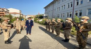 Kaymakam Ayrancı, jandarma personelini ziyaret etti
