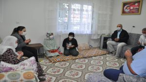 Kaymakam Demir’den şehit ailelerine ziyaret