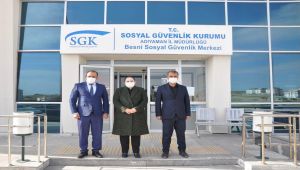 Kaymakam Demir, SGK'da incelemede bulundu
