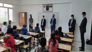 Kaymakam Koç, okullarda incelemede bulundu