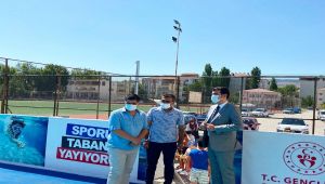 Kaymakam Köksal yaz spor kurslarını ziyaret etti